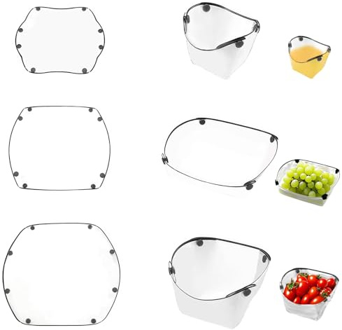 SSKHE 3Pcs Folding Bowl,Cup And Plate,Camping Lightweight Folding Tableware Collapsible Coffee Cup Filter Funnel Multi-Purpose Collapsible Tableware