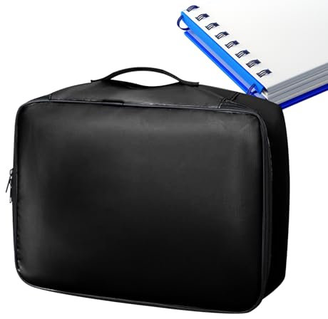 Feuerfeste Kiste, feuerfeste wasserdichte Box | Aktenschrank mit Griff | Tragbarer Aktenorganisator -Aktenschrank mit feuerfestem Wasserdicht für die Heimschule