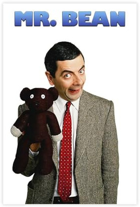 Mr. Bean – Filmposter auf Leinwand, Wandkunst, Dekordruck, Bild Gemälde für Wohnzimmer, Schlafzimmer, Dekoration, 20 x 30 cm