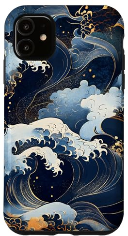 Ocean Waves Nature Japanese Case for iPhone 11