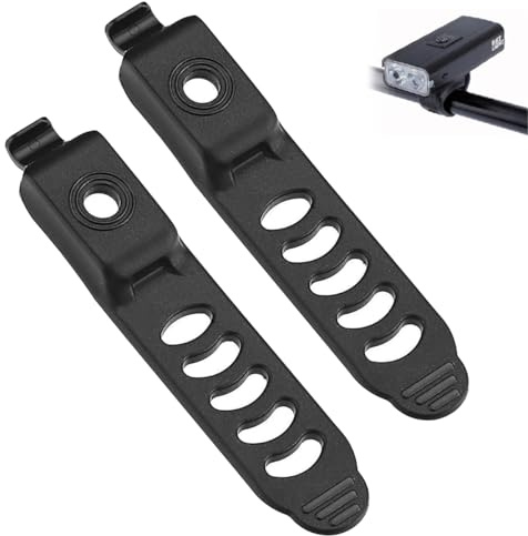 zhongko 2pcs Bicycle Light Replacement Silicone Strap, Adjustable Bicycle Handlebar Strap, Secure Durable Mount Band for Flashlights Compatible with Lezyne Y9