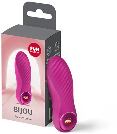 Fun Factory Bijou | Minivibrator | Kompakter Bullet Vibrator für Frauen | IPX7 wasserdicht | USB-C wiederaufladbar | Hautfreundliches Silikon | Sex Spielzeug für Frauen | Erotik | Sex Toys | Diskret