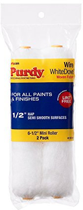 Purdy 140605064 Lot de 2 Rouleaux de Rechange en Fil de Fer, Mini Remplacement de 16,5 cm, 1/2 Nap