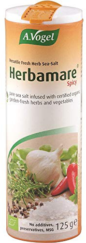 Bioforce Organic Herbamare Spicy Salt 125 g (Pack of 6)