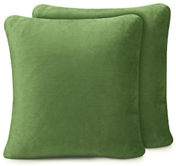 Amago - Kissenbezug 2er Set, Cashmere-Feeling, 50 x 50 cm - Dunkelgrün