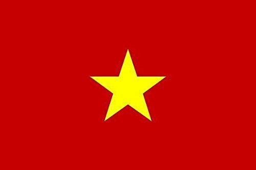 U24 Aufkleber Vietnam Flagge Fahne 8 x 5 cm Autoaufkleber Sticker