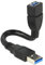 Delock 83713 Shapecable A Stecker-auf-Buchse USB 3.0-Kabel 15 cm