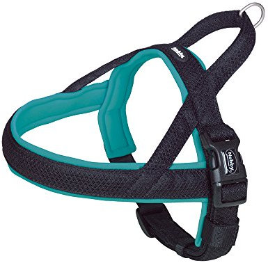 Nobby Norwegergeschirr Mesh Preno, türkis L: 75-98 cm + 62 cm, B: 40/45 mm, 1 Stück