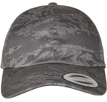 Flexfit Cap Low Profile Digital Camo Cap, Black, one Size, 6245CC