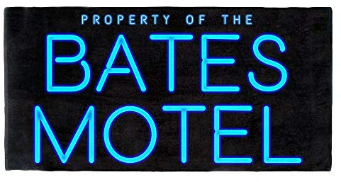 Digital Pharaoh Norman Bates Hotel Handtuch Psycho Horror Film Urlaub Strand - Mehrfarbig, 140cm x 70cm