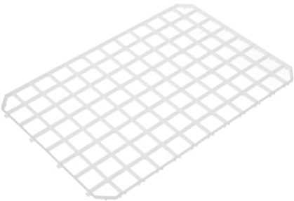 HENDI Alfombrilla de Drenaje para Bar, BarUp, Pack de 5 Rejillas Rígidas, Modular y Conectable, Secado de Vasos y Copas, Apta HACCP, 313x209mm, Polipropileno, Blanca