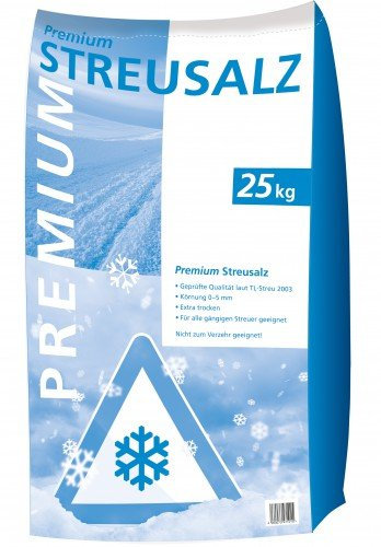 Hamann Premium Streusalz 25 kg - besseres Rieselverhalten auf, ist trockener und hat einen geringeren Staubanteil