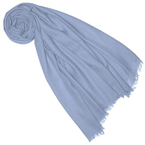 Lorenzo Cana Luxus Damen Pashminaschal Hell Blau Schaltuch 100% Kaschmir Kaschmirschal Kaschmirtuch Kaschmirpashmina Hellblau 7830877