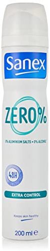 Sanex - Zero deodorante extra Control Spray 200ml, 2.4 x 1.6 x 3.6 cm, 110413316