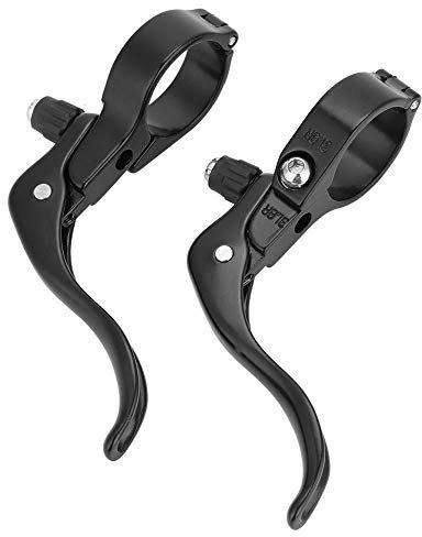 Keenso Rennrad Bremshebel, 1 Paar Leicht Aluminiumlegierung Bremshebel Rennrad 31,8mm Lenker Bremshebel Fahrrad Bremshebel Set(Schwarz)