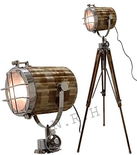 Trépied marin vintage design projecteur projecteur sur pied décoratif