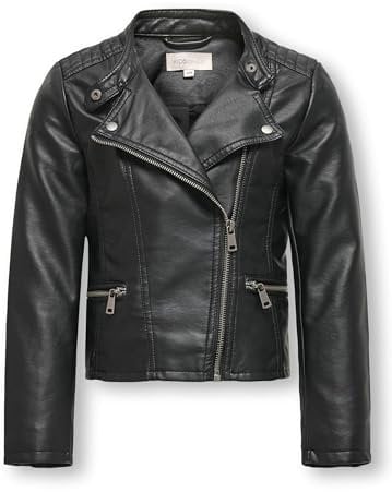 ONLY Faux Leather Jacket KOGFREYA Faux Leather Jacket Black 158 Black 1