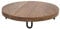 Meinposten. Dekobrett Holz Mangoholz Holzbrett Brett Schale Mango Teller mit Füßen Ø 30 cm