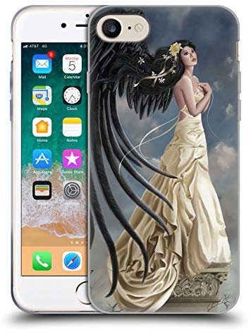 Head Case Designs Licenciado Oficialmente Nene Thomas Ángel de crisantemo Citrino gótico Caso Funda de Gel Suave Compatible con Apple iPhone 7/8 / SE 2020 & 2022