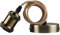 Kosnic Industrial Vintage Pendant Light Fitting with E27 Lamp Holder. Adjustable Cable Length 1.1m, Available in Various Metallic Finishes, Bronze.