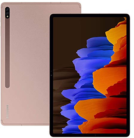 Samsung Galaxy Tab S7+ 5G Android Tablet Mystic - Bronze (UK Version) (Renewed)