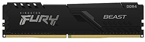 Kingston FURY Beast 8GB 3600MHz DDR4 CL17 Memoria Gaming Kit per Computer Fissi Modulo Singolo KF436C17BB/8
