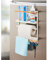 Magnet Kühlschrank Regal in weiß - ca. 34 x 24,5 cm - Gewürzregal Hängeregal Rollen Halter Ablage magnetisch
