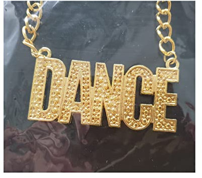 O53397 goldfarbend Damen Herren Kette Dance