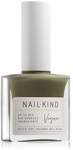 NAILKIND Green Nail Polish - Godzilla - High-Gloss Nail Varnish - Vegan Nail Lacquer + Peta Certified + Cruelty Free - Quick Drying & Long Lasting - Chip Resistant Manicure - 8ml
