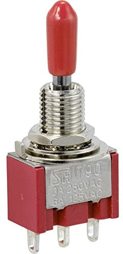 TRU COMPONENTS TC-9353992 Wippschalter 250 V/AC 3A 1 x (Ein)/Aus/(Ein) tastend/0/tastend 1St.