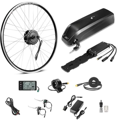 Season 26 / 27.5'' / 28'' / 700C E-Bike Conversion Kit Freewheel Rear Motor 36V 250W / 350W with 36V13Ah Hailong Battery UK charger