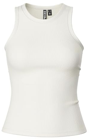 PIECES Damen Pcruka Boxer Tank Top Noos Bc, Cloud Dancer,XS