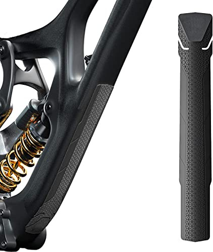 Carkio Bicycle Frame Protector, 3M MTB Frame Protection Removable Bike Down Tube Anti-Scratch Sticker Tape for Most Bike Frame (Rhombus-Black)