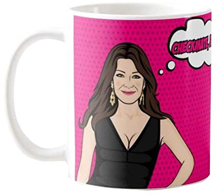Fonhark - Real Housewives Of Beverly Hills Lisa Vanderpump inspirierte Kaffeetasse, Reality TV Pop Culture, 325 ml Kaffeetasse, weiß