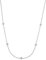 s.Oliver Halskette 925 Sterling Silber Damen Halsschmuck, mit Zirkonia synth., 42+3 cm, Silber, Kommt in Schmuck Geschenk Box, 2034397