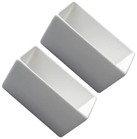 Ipetboom 2 Soportes para Paquetes de Azúcar Cuenco de Cerámica para Azúcar Dispensador de Paquetes de Almacenamiento Soporte para Edulcorantes Bolsita de Té de Porcelana Salero Café Dulces