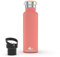 Daikoku Bouteille, Bouteille Thermique en Acier Inoxydable à Double Paroi, Thermos Maintient les Boissons Froides ou Chaudes Pendant des Heures, Deux Bouchons, Corail, 500 ML