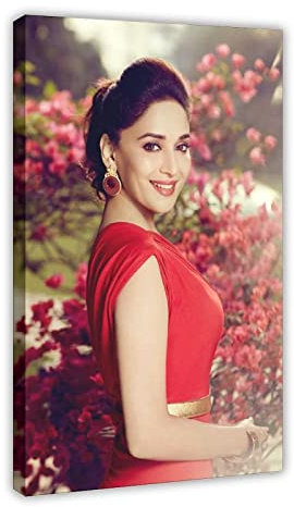 RIDAEX Bild Auf Leinwand 40 * 60cm Senza Cornice Madhuri Dixit 8 Picture Print Modern Family Camera Decor Posters