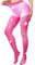 Fohevers Collants résille scintillants pour femme avec strass et strass sur le devant, rose, Taille unique