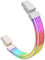 8 Pin GPU Cable,RGB PSU Cables Extension - Addressable 5V3Pin ARGB PC Case Decor for RTX 3060 4060 4070 Radeon RX 6600 580 Graphics Card Power Supply White
