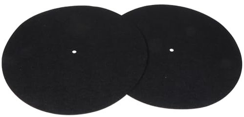PartyKindom 4stücke Schallplatten Schutzmatte Antistatische Plattenteller-Matte Für Schallplattenspieler Vibrationen Und Schützt Vor