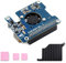 PoE HAT (F) for Raspberry Pi 5 / CM 5, 802.3af/at Compliant, High Power Output, Active Cooling Fan, Metal Heatsink, 5V/12V Header, Stackable Design