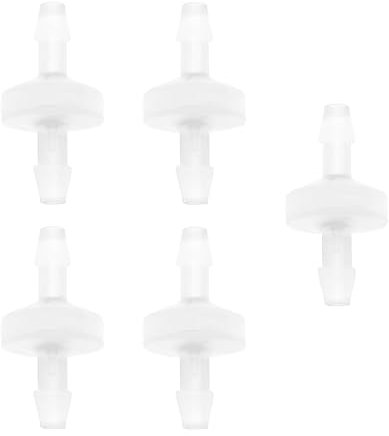 Be In Your Mind Rückschlagventil, Schlauchstutzen, Einweg-Rückschlagventil, Kunststoff-Rückschlagventil, Rückschlagventil für Kraftstoff, Gas, Flüssigkeit, Luft, 6 mm, 5 Stück