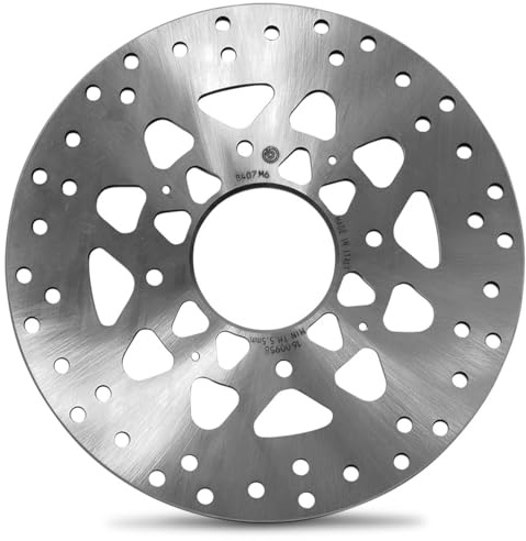 BREMBO 68B407M6 1x Bremsscheibe Hinten Ø256mm gelocht Kompatibel mit HONDA MOTORCYCLES VFR