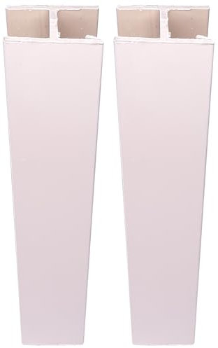 cyclingcolors 2x Jonction de plinthe droite en PVC Connecteur Socle Cuisine Raccord Profil, hauteur 120mm finition blanc