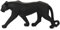 HOME DECO FACTORY, HD1340 - Estatua de Pantera de Origami Negra, Objeto Decorativo Moderno, diseño Limpio, Ideal para salón u Oficina, tamaño 40 cm, Color Negro