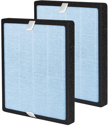 Facecool M11 Ersatzfilter kompatibel mit HIMOX M11 Luftreiniger, 2-in-1 H13 True HEPA 3-stufige Filtration Aktivkohle, 2 Stück