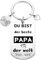 FZSECRIU Geschenke für Papa zum Geburtstag，personalisiertes Geschenk Papa Geburtstag，Schlüsselanhänger Papa，Geburtstagsgeschenk für Papa，Papa Geburtstagsgeschenk，Ein Souvenir für Papa