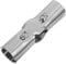Homoyoyo Stainless Steel Pipe Joint Connectors Tee End Rail Clamps for Chain Link Fence Closet Rod End Connector Durable Pipe Fitting Accessories
