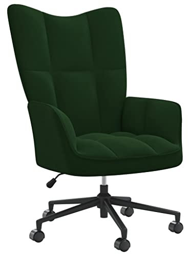 PVYGDXYI Relaxsessel, schwarzer Samt, Farbe: Grün